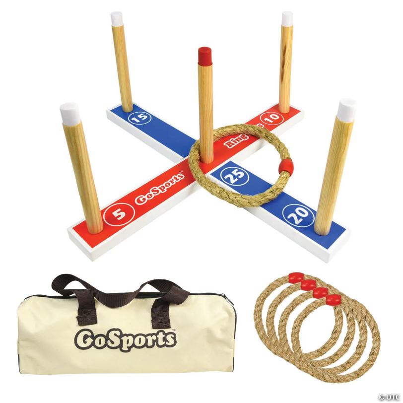 GoSports Premium Wooden Ring Toss Game