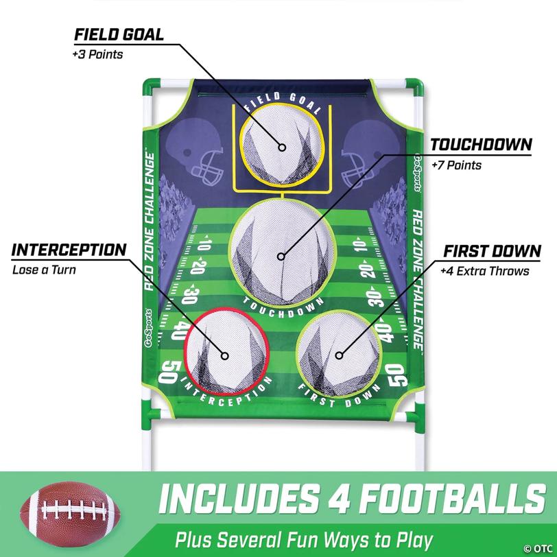 GoSports Red Zone Challenge Football Toss Game
