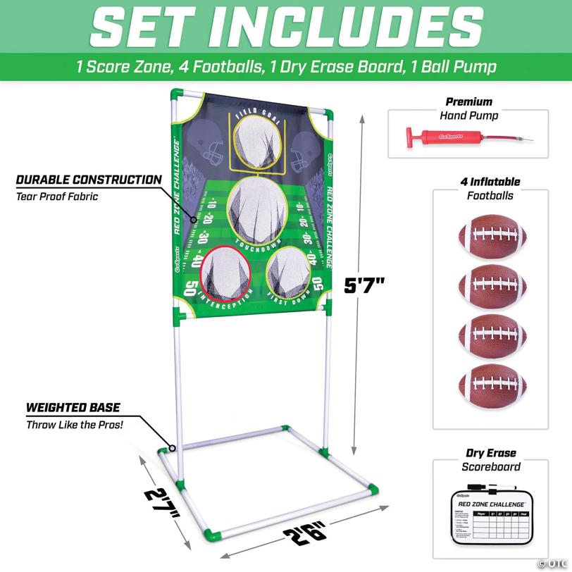 GoSports Red Zone Challenge Football Toss Game