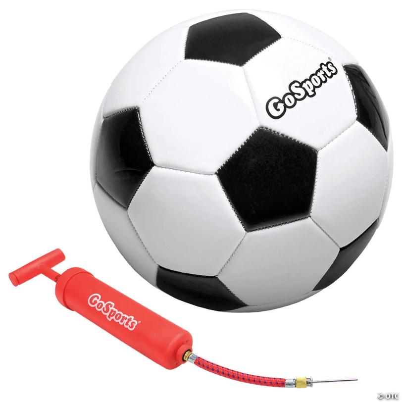 GoSports Size 5 Classic Soccer Ball with Premium Pump