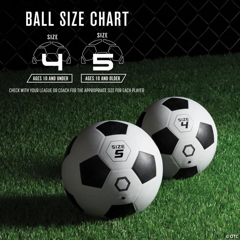 GoSports Size 5 Soccer Balls - 6 Pack