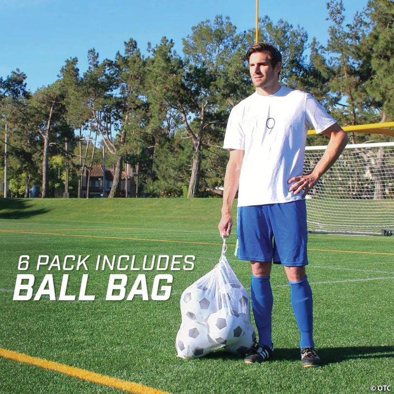 GoSports Size 5 Soccer Balls - 6 Pack