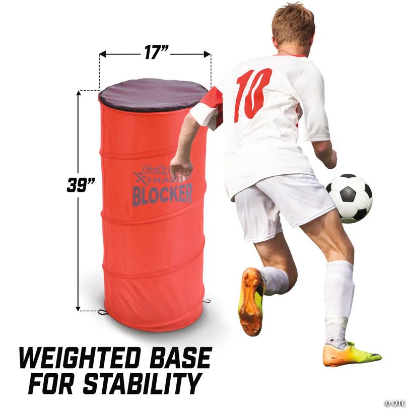 GoSports XTRAMAN Blocker Pop-Up Defenders 3 Pack - Safely Simulate Defenders for All Major Sports - Basketball, Soccer, Football and More