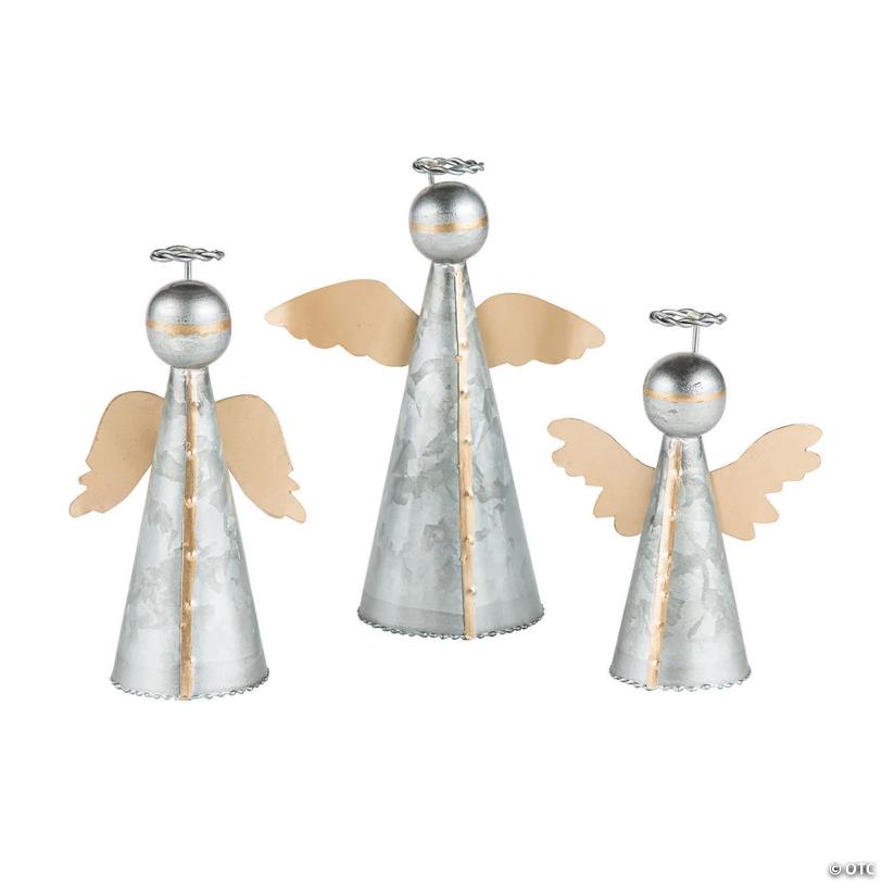 Gold & Silver Angels - 3 Pc.