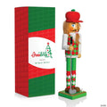 Golf Player Christmas Nutcracker Red and Green Wooden Golfer with Club and Ball Xmas Themed Holiday Nut Cracker Doll Figure Toy Decorations