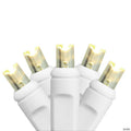 HUB 35-Count Warm White Commercial Grade LED Wide Angle Christmas Lights - 17.5 ft White Wire
