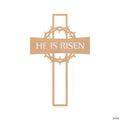He Is Risen Metal Sign