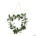 Heart-Shaped White Faux Floral Wreath
