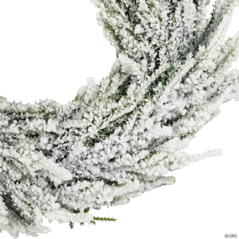 Heavily Flocked Pine Artificial Christmas Wreath - 11.75" - Unlit