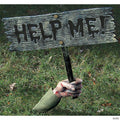 Help Me Zombie Groundbreaker Sign Decoration