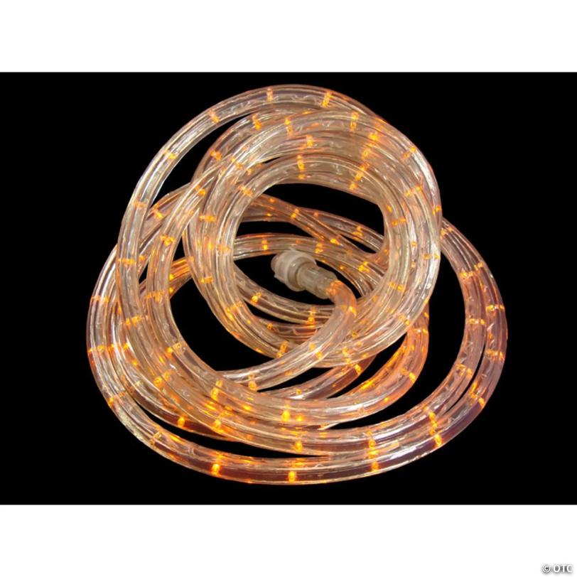 Hofert 18' Orange Sunrise LED Christmas Rope Lights - Warm Clear Lights