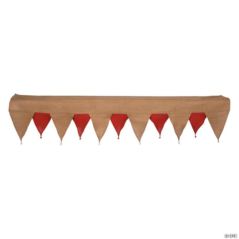 Holiday Burlap Mantel Scarf