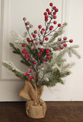 19” Frosted Tree with Berries