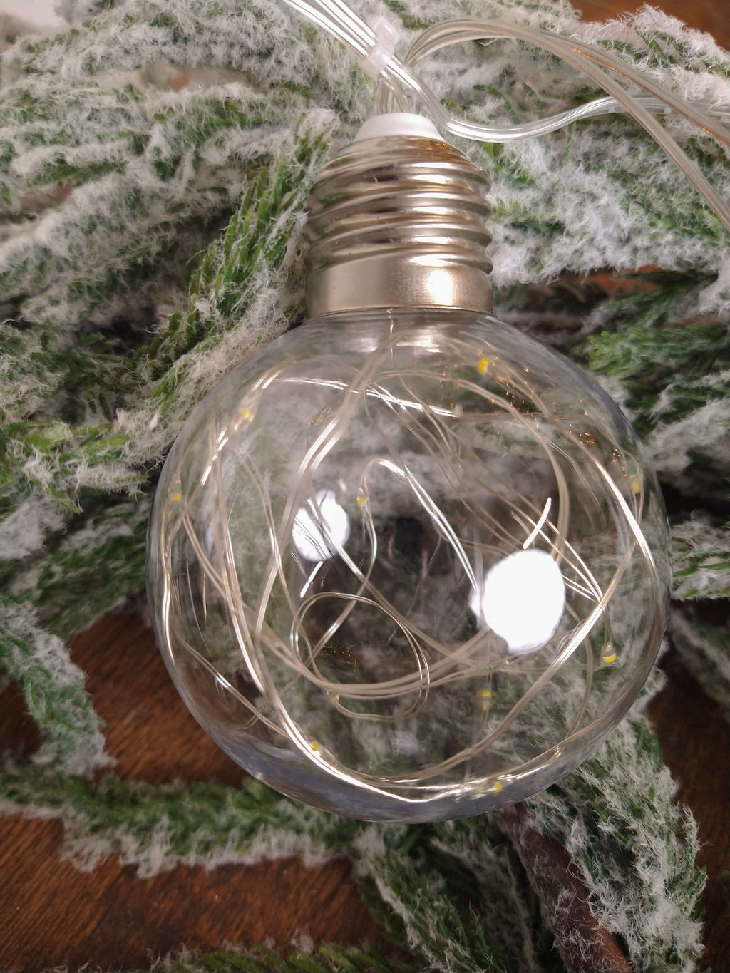 LED String Lights with Clear Balls - 3" Orbs
