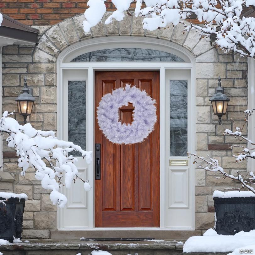 Icy White Iridescent Spruce Artificial Christmas Wreath - 36" - Unlit