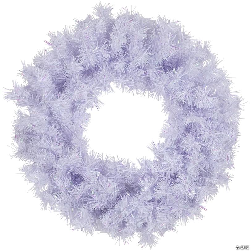 Icy White Iridescent Spruce Artificial Christmas Wreath - 36" - Unlit