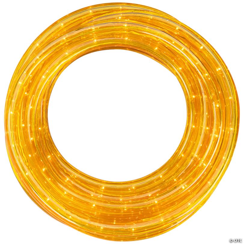 Incandescent FleProperible Outdoor Christmas Rope Lights - Gold - 18' Clear Wire