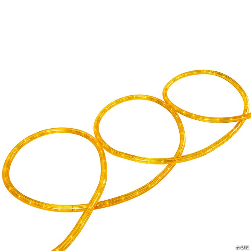 Incandescent FleProperible Outdoor Christmas Rope Lights - Gold - 18' Clear Wire