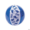 Inflatable 11" Blue Congrats Grad Autograph Medium Beach Balls - 12 Pc.
