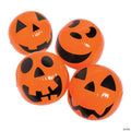 Inflatable 11" Jack-O’-Lantern Orange Medium Beach Balls - 12 Pc.
