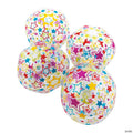 Inflatable 11" Neon Star Medium Beach Balls - 12 Pc.