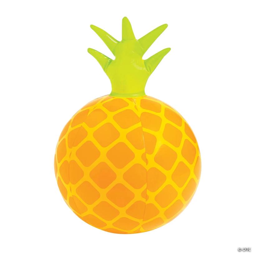 Inflatable 11" Pineapple Medium Beach Balls - 12 Pc.