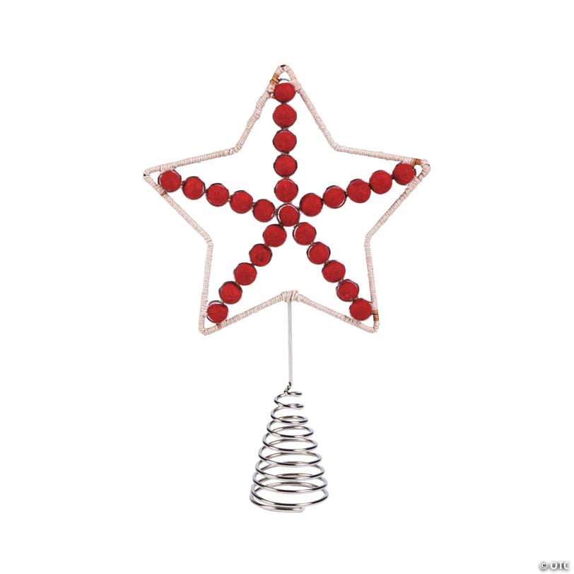 Jute Star Christmas Tree Topper