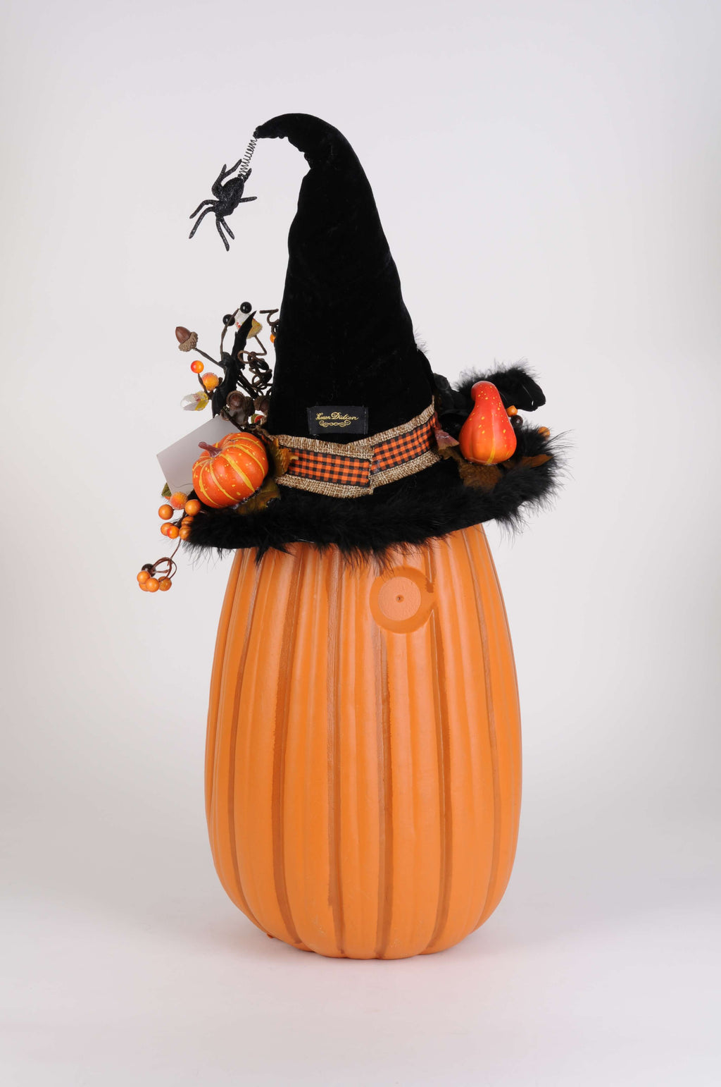 31" Karen Didion Lighted Tall Fiber Optic Pumpkin