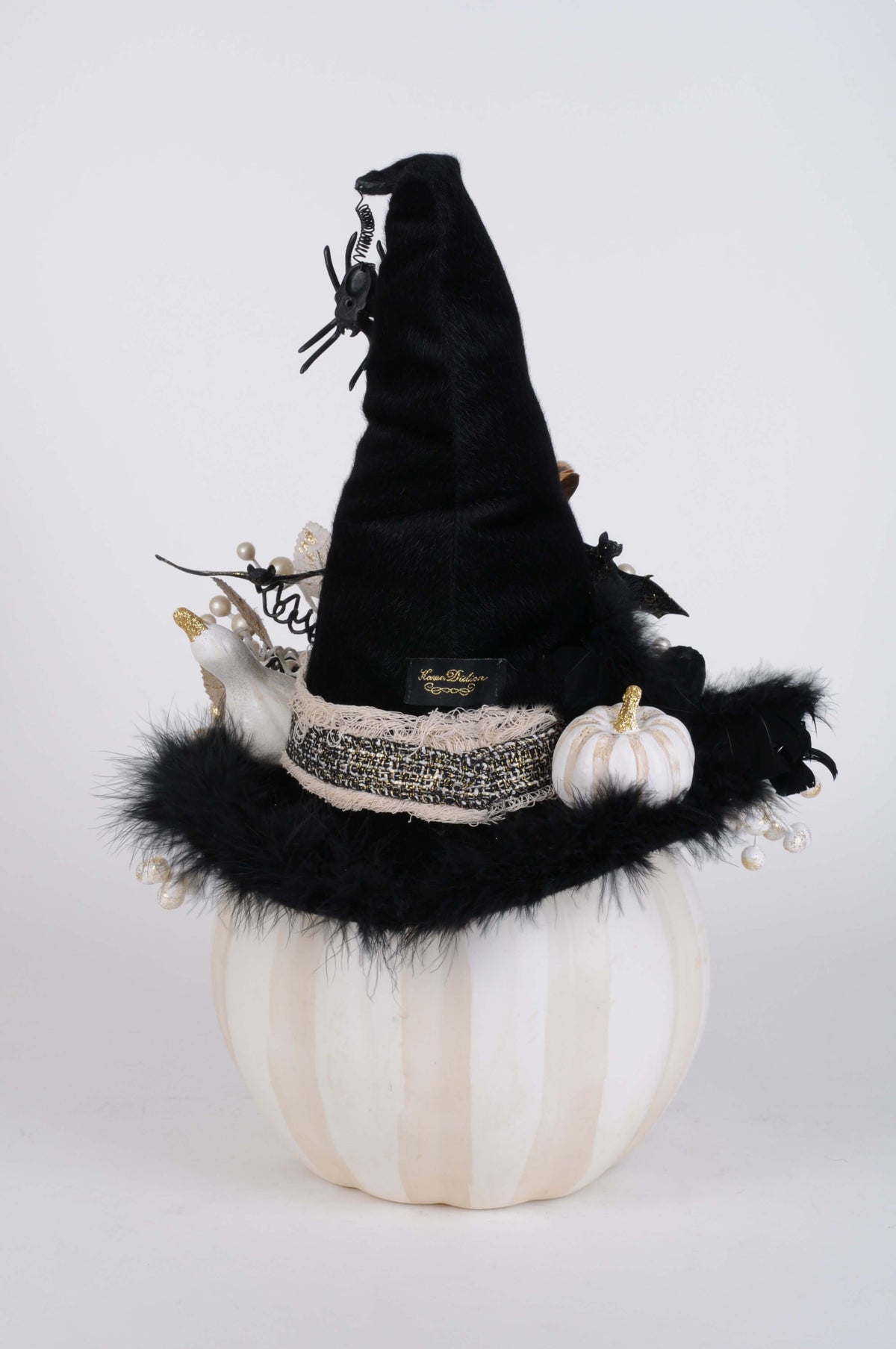 Karen Didion White Fiber Optic Pumpkin