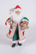 17" Karen Didion Whimsical Gingerbread Santa
