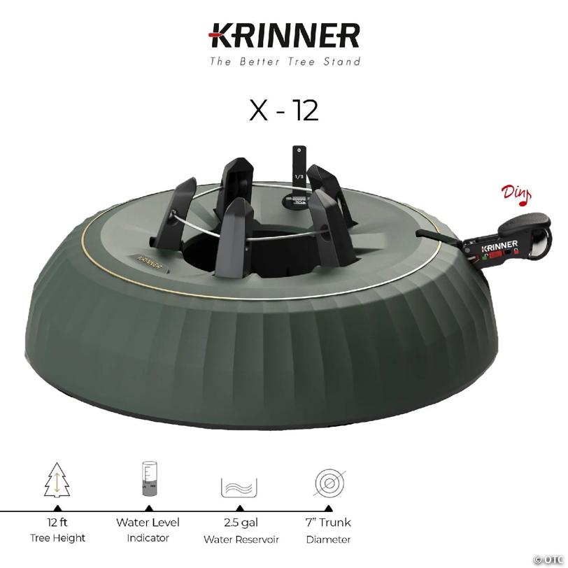 Krinner X-12 Deluxe Christmas Tree Stand, Green