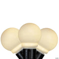 Kurt Adler 10 Warm White Glass LED Christmas Lights - 15 ft Black Wire