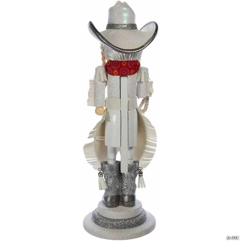 Kurt Adler Hollywood Rhinestone Cowgirl Nutcracker, 18 inches
