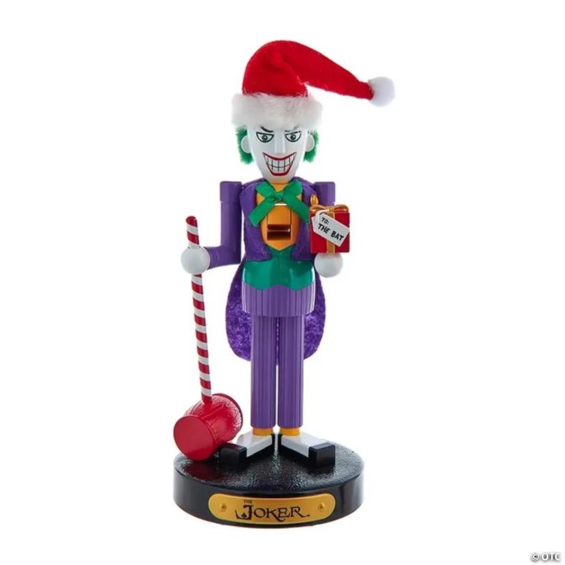 Kurt Adler Officially Licensed DC Comics Resin Joker Nutcracker, 10 Inches