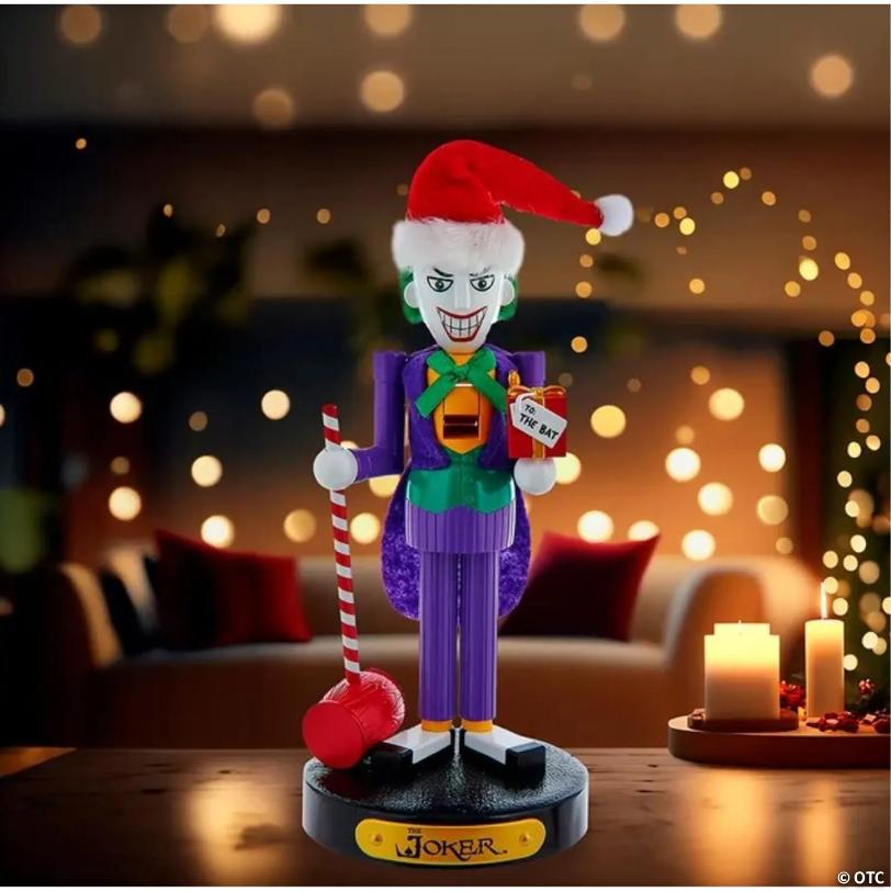 Kurt Adler Officially Licensed DC Comics Resin Joker Nutcracker, 10 Inches