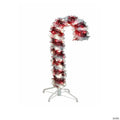 Kurt Adler Tinsel Candy Can Light Up Christmas Plastic Decoration, Red White, 4 Feet