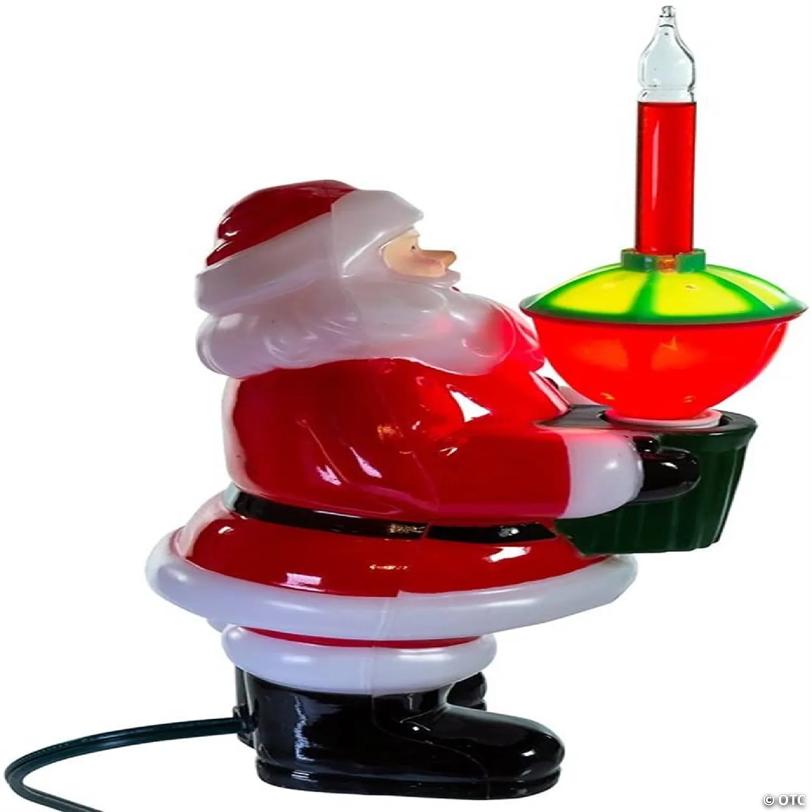 Kurt Adler UL4262 Jolly Santa Bubble Light Tabletop Decoration, 7.25-inch