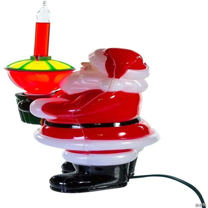 Kurt Adler UL4262 Jolly Santa Bubble Light Tabletop Decoration, 7.25-inch