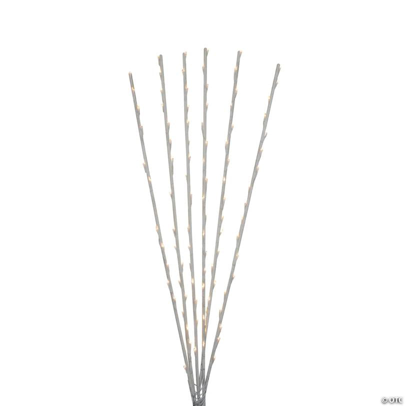 LED Lighted Branch Spray Outdoor Christmas Decoration - 72" - Set of 6