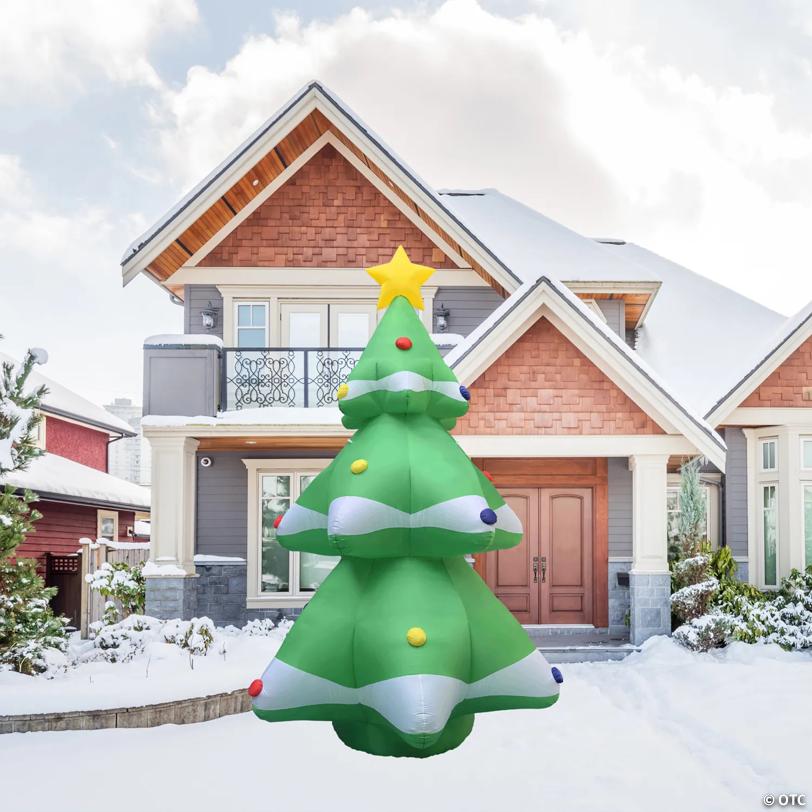 LED Lighted Inflatable Christmas Tree Commercial Outdoor Decoration - 20'