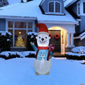 LED Lighted Inflatable Polar Bear Outdoor Christmas Decoration - 8.25'