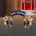 LED Lighted Polar Bear "Happy Hanukkah" Sign Outdoor Christmas Decoration - 30