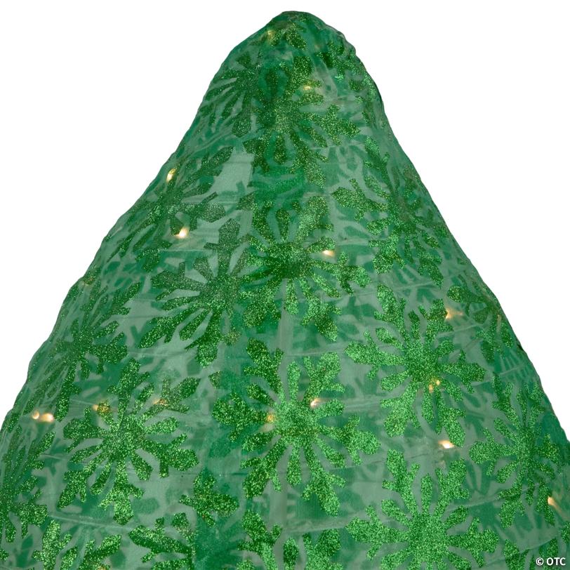 LED Lighted Retro Bulb Outdoor Christmas Decoration - 32" - Warm White - Green