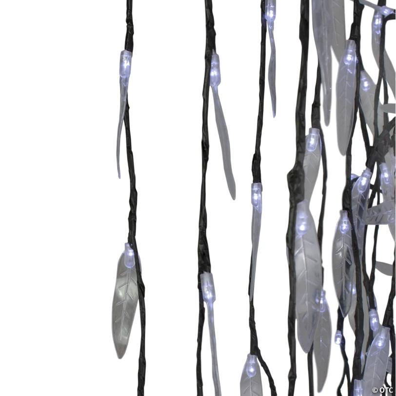LED Lighted Willow Tree Outdoor Christmas Decoration - 6' - Pure White Lights