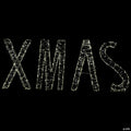 LED Lighted Wire XMAS Outdoor Christmas Sign Decoration - 15.5" - Warm White Lights