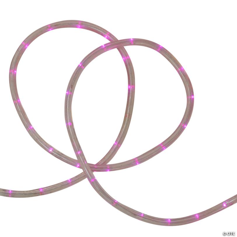 LED Outdoor Commercial Grade Christmas Spool Rope Lights - Pink - 288' Clear Wire