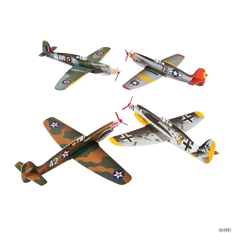 Large War Plane Gliders - 12 Pc.