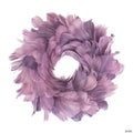 Layered Purple Feather Christmas Wreath  10-Inch  Unlit