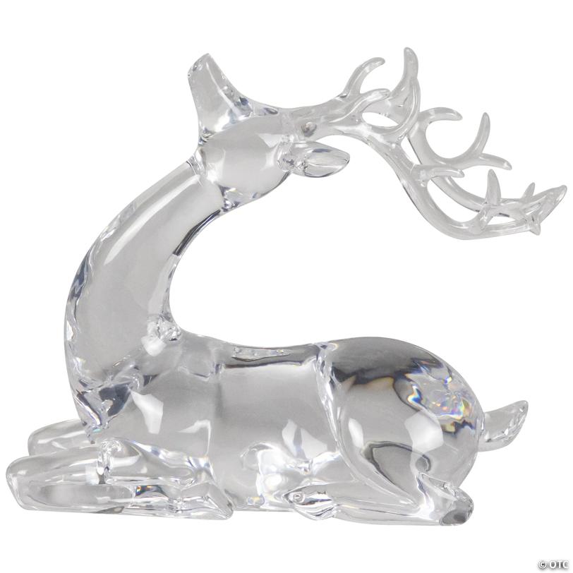 Laying Acrylic Deer Christmas Decoration - 6.25