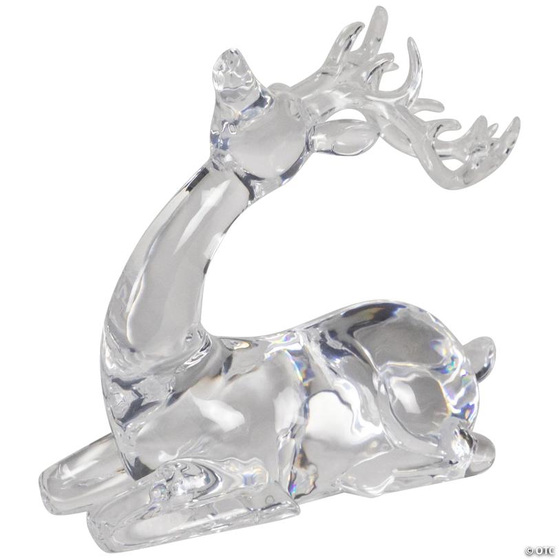 Laying Acrylic Deer Christmas Decoration - 6.25